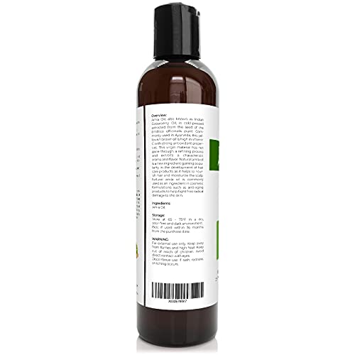 Velona Amla Oil USDA אורגני מוסמך - 8 גרם | שמן נשא טהור וטבעי | בתולית מעולה, לא מזוקקת, לחץ קר | גידול
